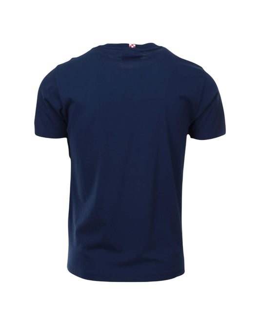 T-shirt da uomo in cotone con stampa e ricamo Aperol spritz TSHM001 02702H MC2 SAINT BARTH 