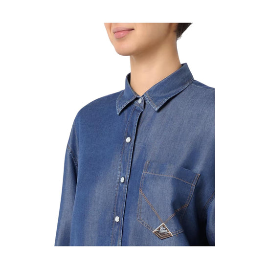Camicia Danielle Denim in lyocell RND90159D6920111 C0999 ROY ROGER'S 