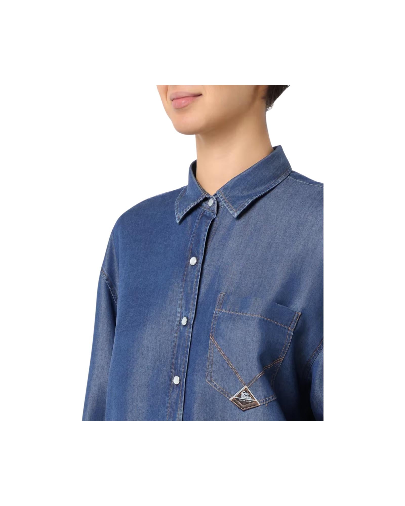 Camicia Danielle Denim in lyocell RND90159D6920111 C0999 ROY ROGER'S 