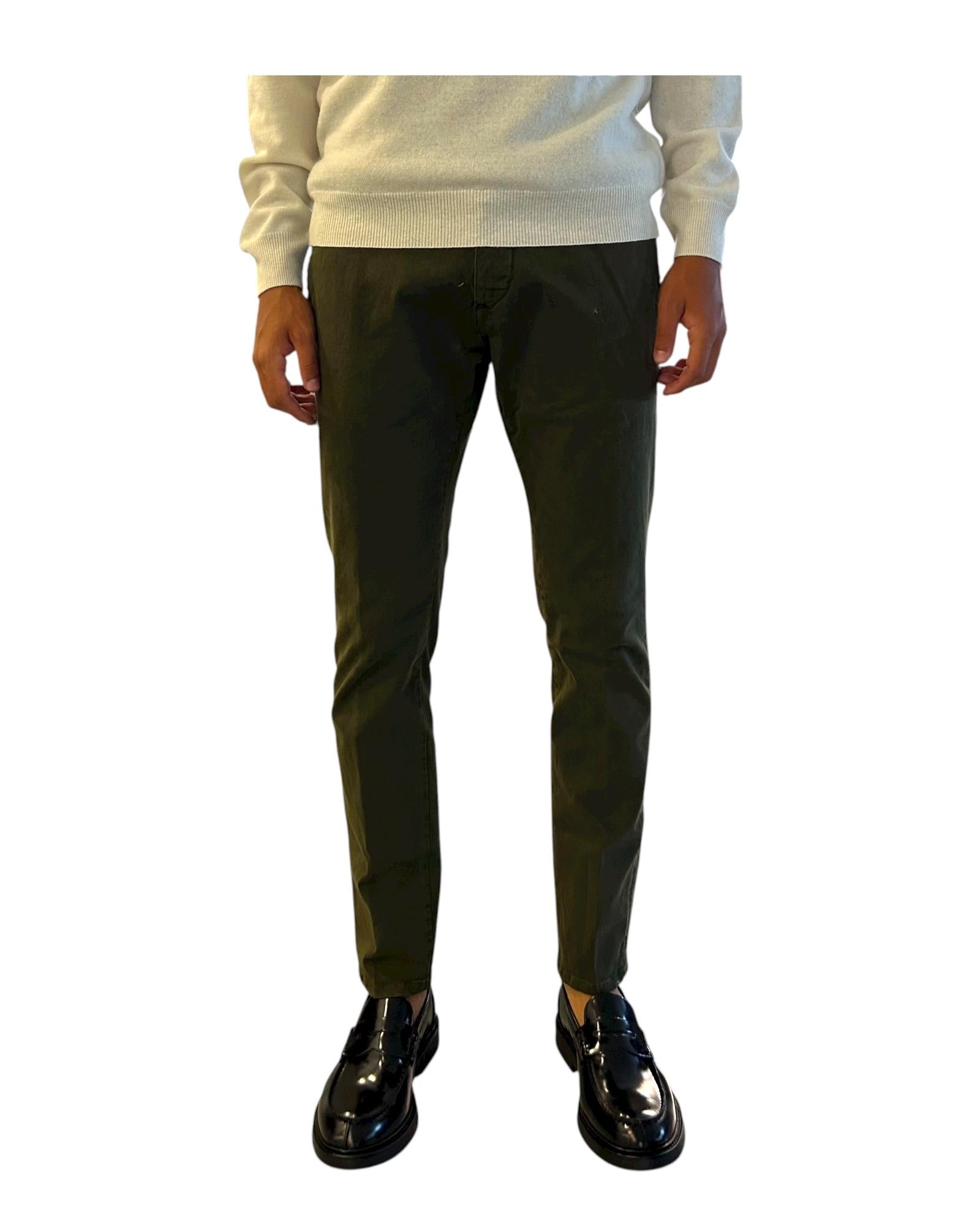 Pantalone Soho Gabardina Army 052 SOHO GABARDINA ARMY MODFITTERS 