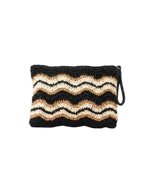Pochette in paglia Black SW0070 BLACK F**K 