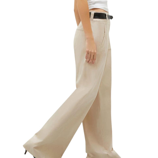 Pantalone Soraia in raso stretch sabbia SORAIA 002 MARELLA 