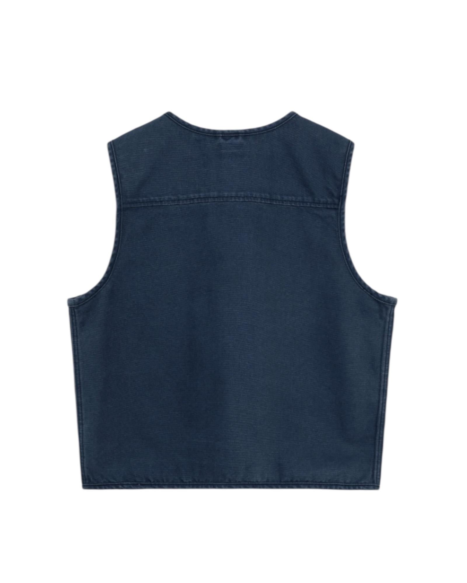 Gilet in canvas Blue RRW004CN070111 C0374 ROY ROGER'S 