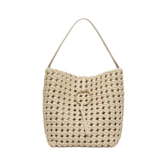 Borsa in tessuto intrecciato Beige BARCA 001 MARELLA 