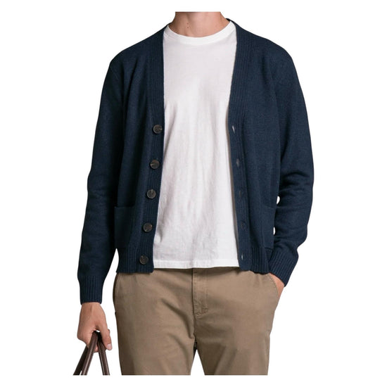 Cardigan Chad in lana Navy CHAD WN8C01 IMPURE 