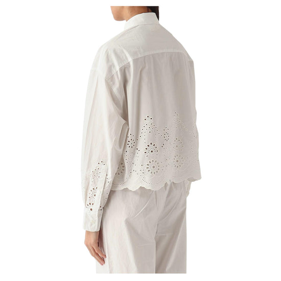 Camicia San Gallo in cotone Bianco ONE0001 01315L MC2 SAINT BARTH 