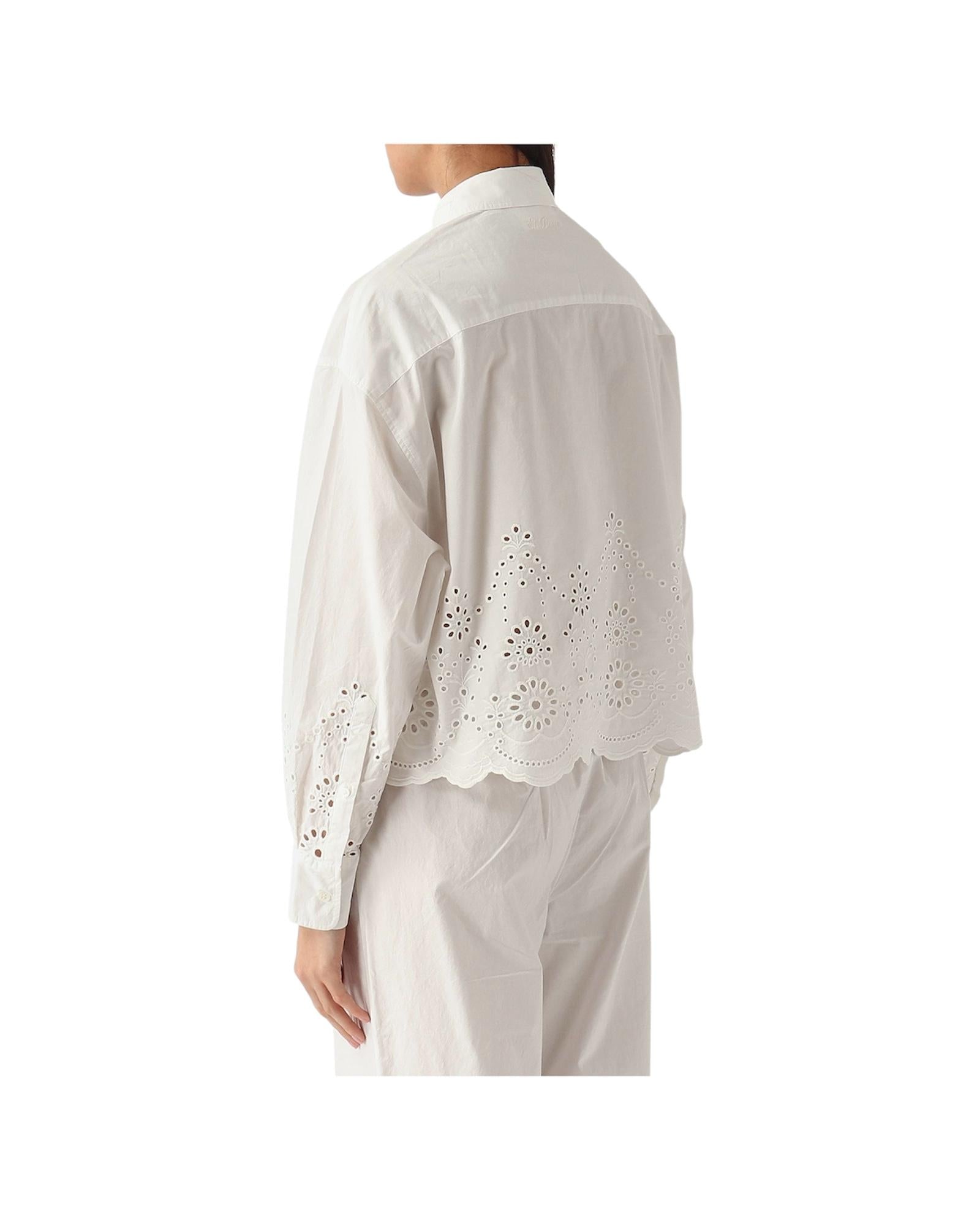 Camicia San Gallo in cotone Bianco ONE0001 01315L MC2 SAINT BARTH 