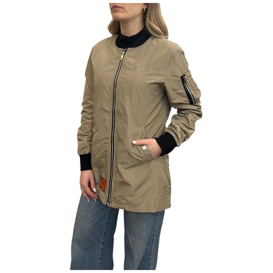 Giubbino Bomber Taupe media lunghezza BWMA103B6 TAUPE BOMBERS ORIGINAL 