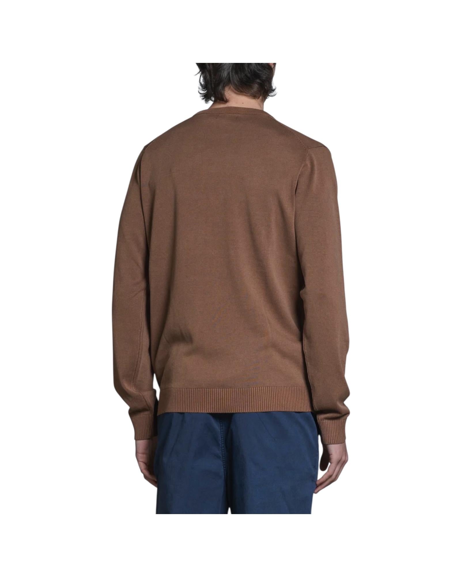 Maglione Acid wash Chocolate LORIS CTN157 IMPURE 