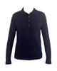Polo con bottoni Blu