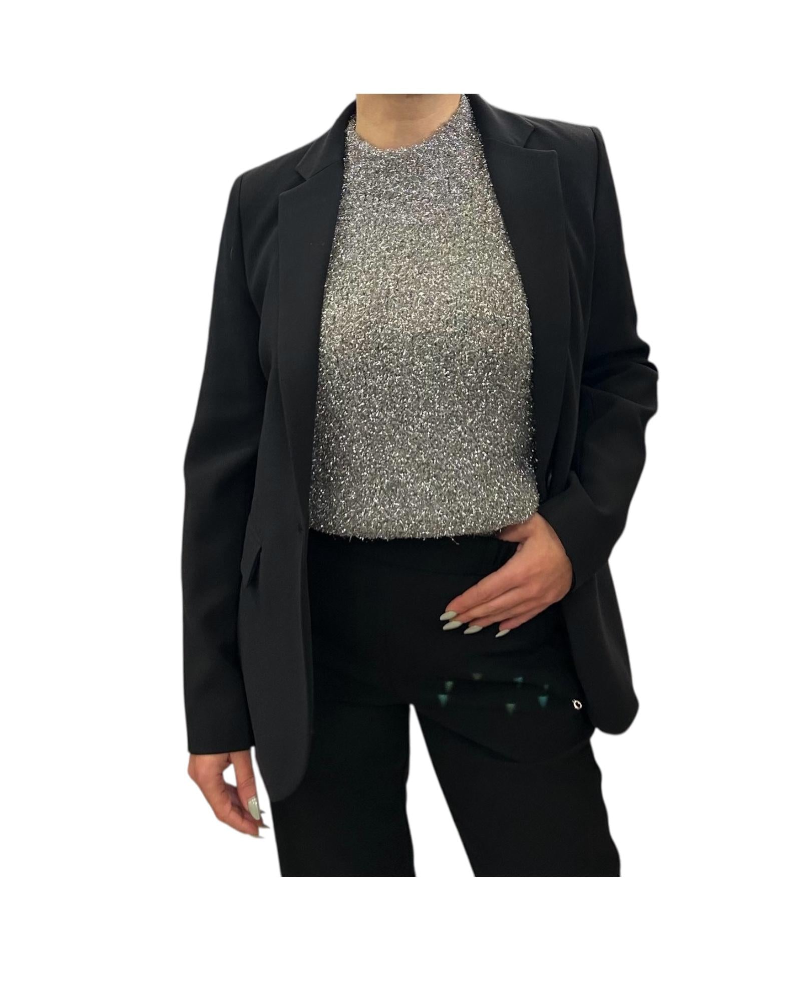 Maglia in lurex Acciaio M102 844 09 Floor 