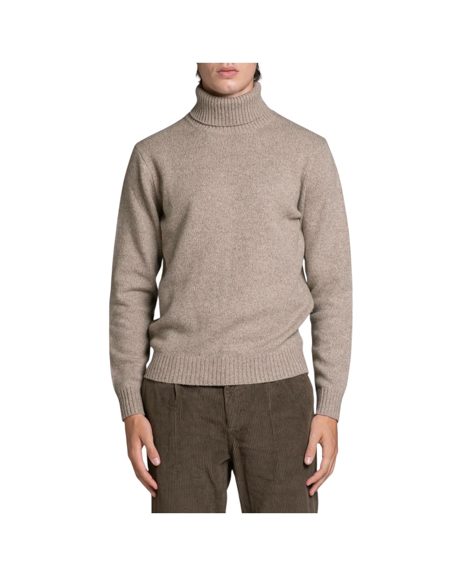 Maglione collo alto in moulinè Beige JOHN WN7C51 IMPURE 