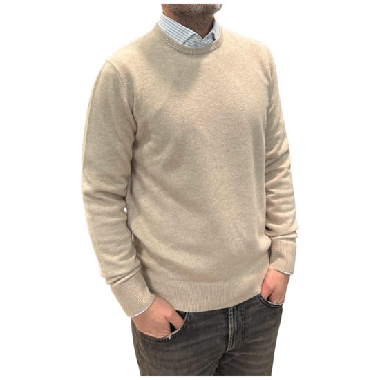 Maglione in cashmere Sabbia 87100 117 CAVALIERI MILANO 