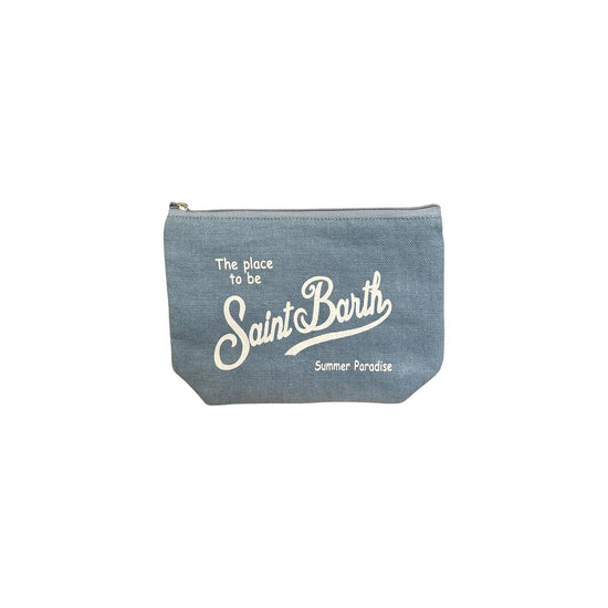 Pochette Aline in lino Denim ALI0004 00262L MC2 SAINT BARTH 