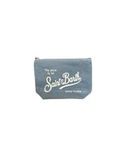 Pochette Aline in lino Denim