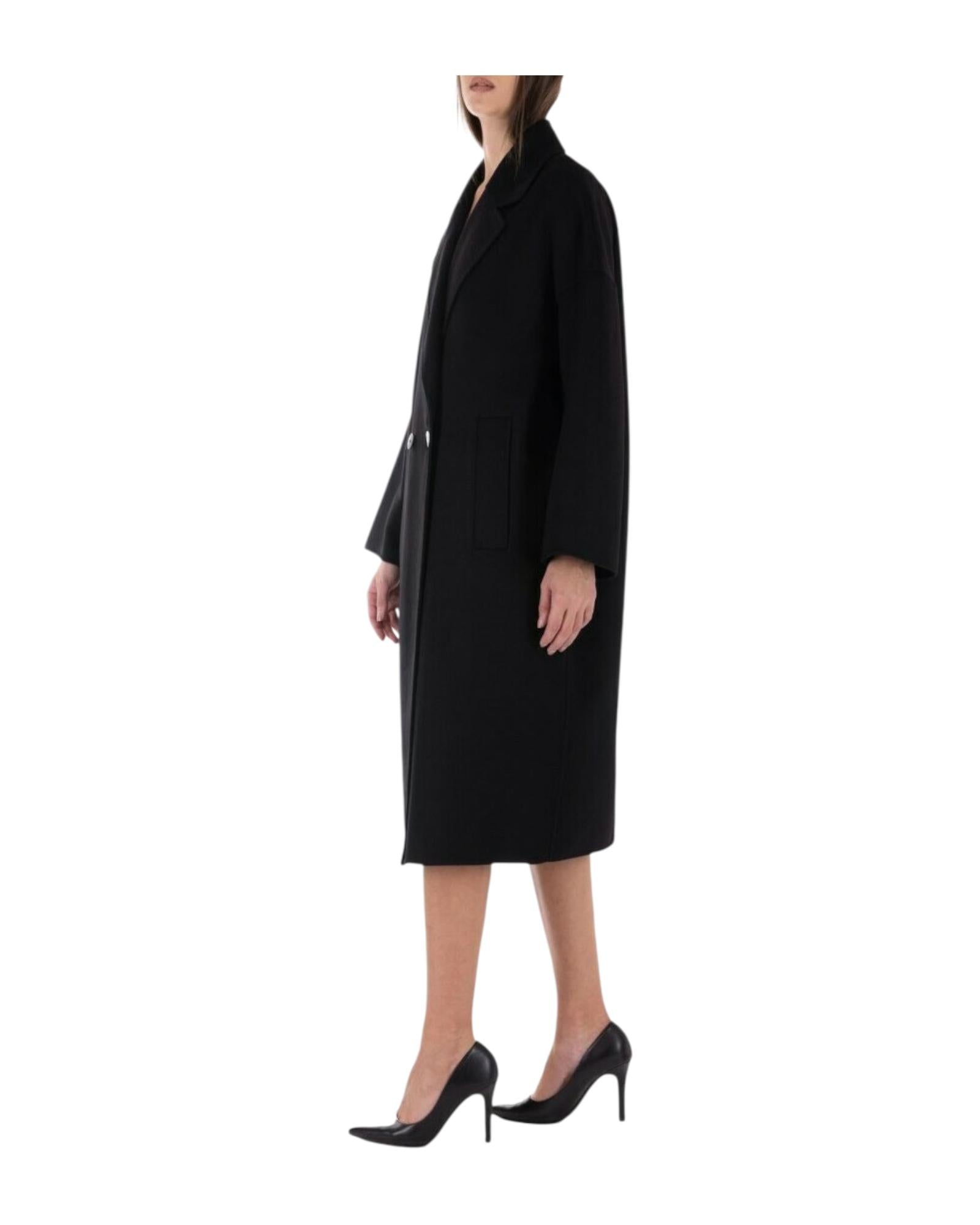 Cappotto doppiopetto over Nero TF0003 NERO VICOLO