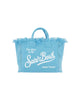 Borsa Colette in canvas di cotone celeste