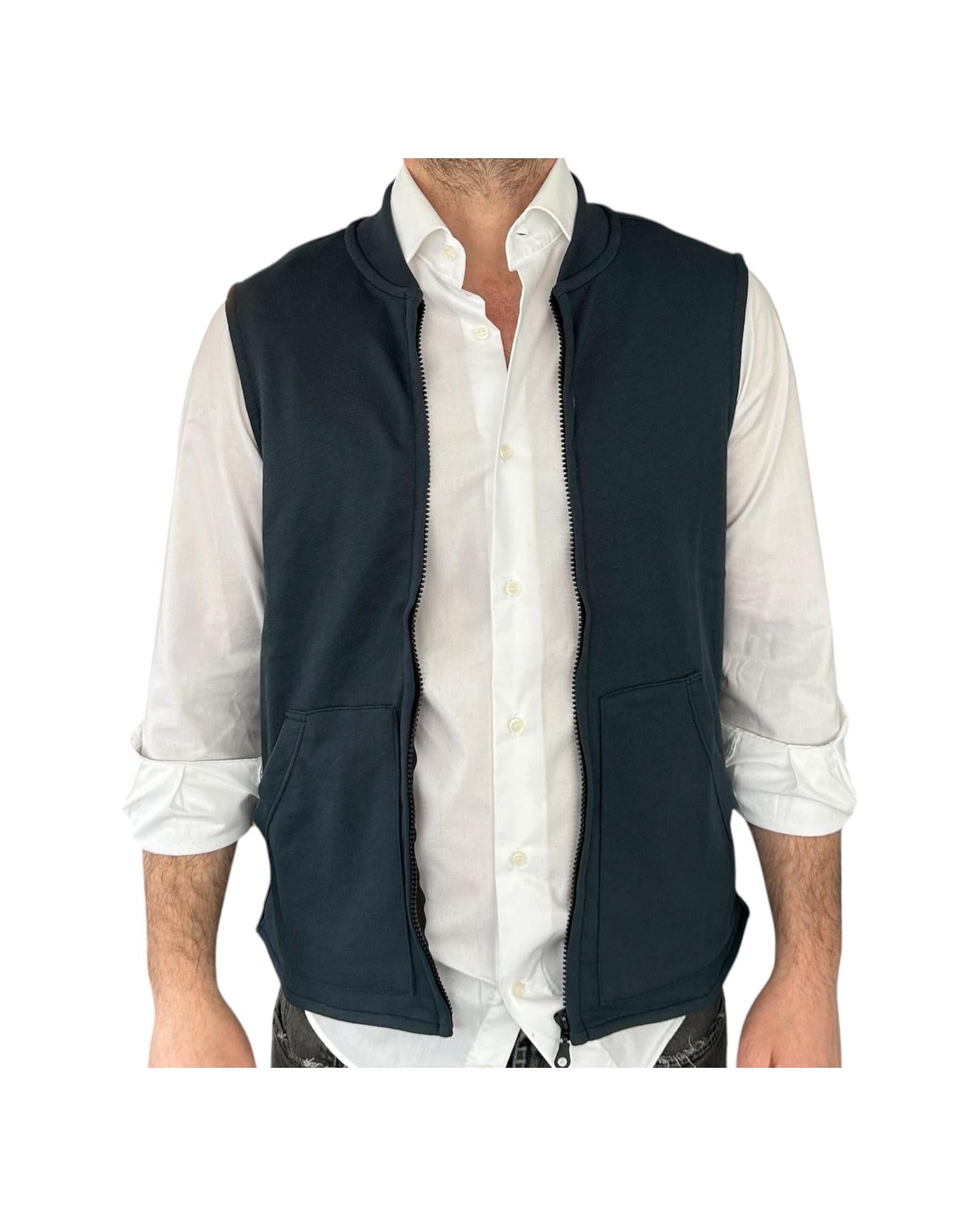 Gilet uomo blu petrolio G5017 BLU PETROLIO ATTREZZERIA33 