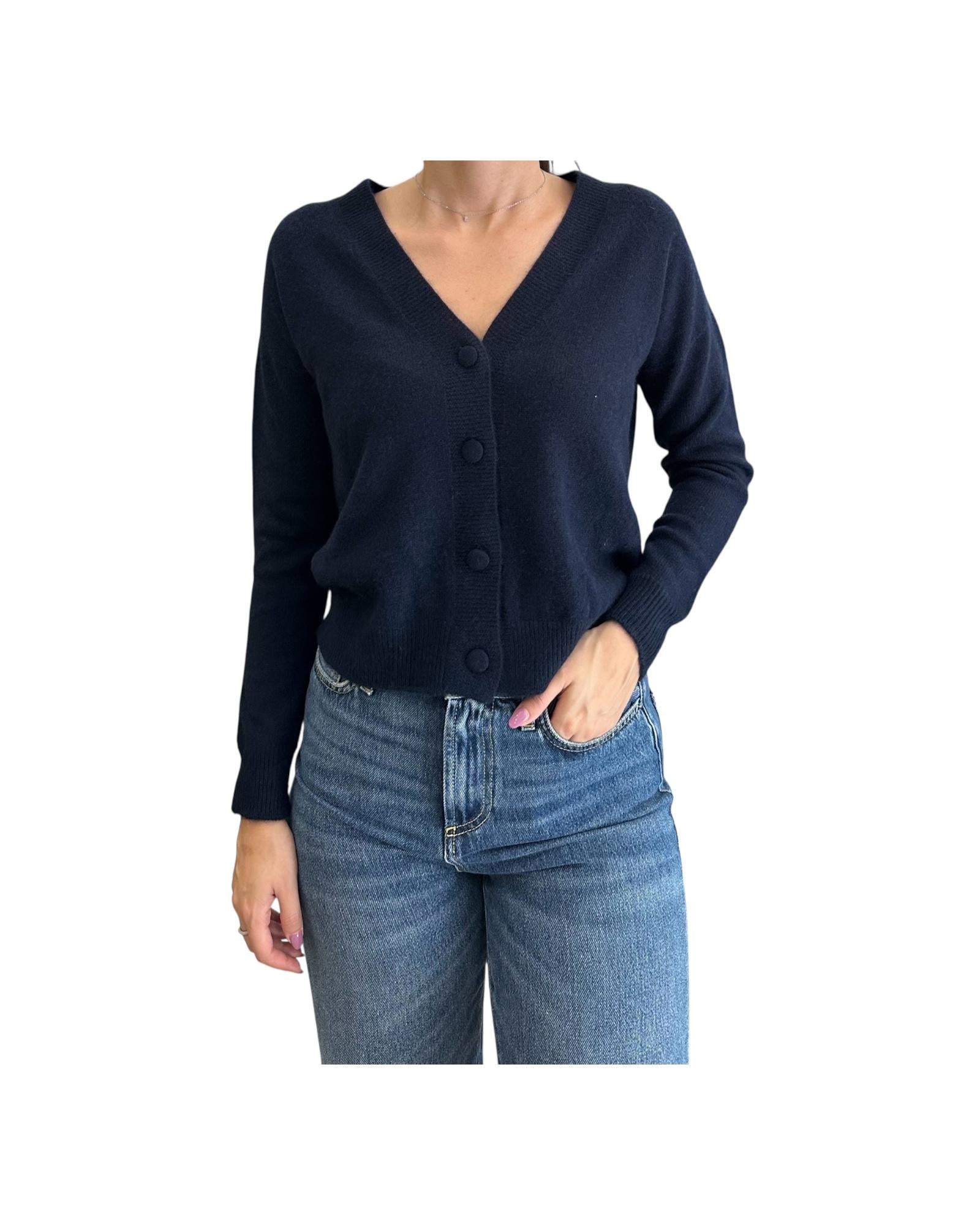 Cardigan in cashmere Blu 85881 108 RETOIS 