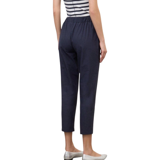 Pantalone carrot in popeline Night PCH DP9740 NIGHT OTTOD'AME 