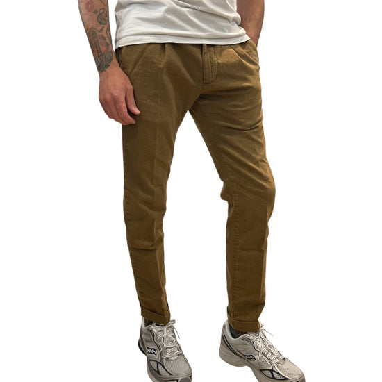 Pantalone Regent misto lino Jungle 017 REGENT MISTO LINO OLD JUNGLE MODFITTERS 