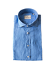 Camicia Simo uomo in lino Azzurro