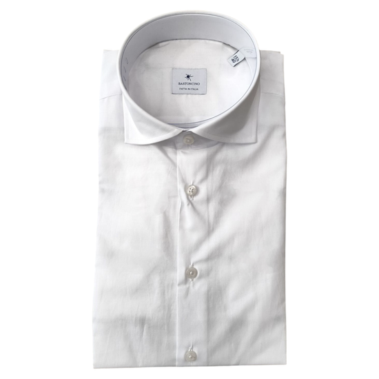 Camicia Uomo Simo in cotone Bianco B4351 1 BASTONCINO 