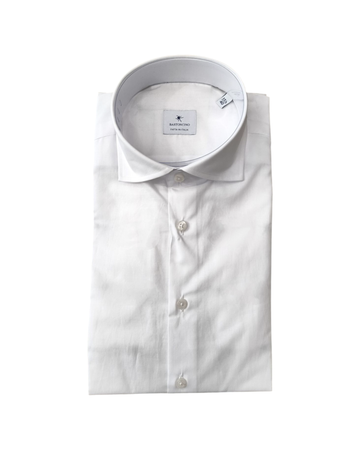 Camicia Uomo Simo in cotone Bianco B4351 1 BASTONCINO 