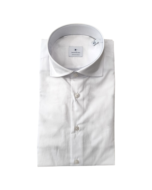 Camicia Uomo Simo in cotone Bianco B4351 1 BASTONCINO 