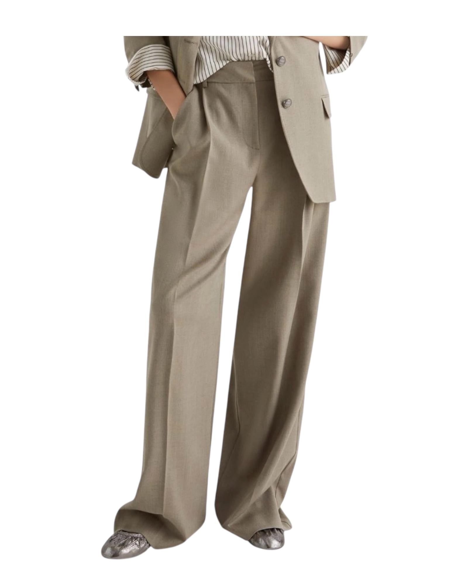 Pantalone ampio in saglia Kakhi FILO 001 MARELLA