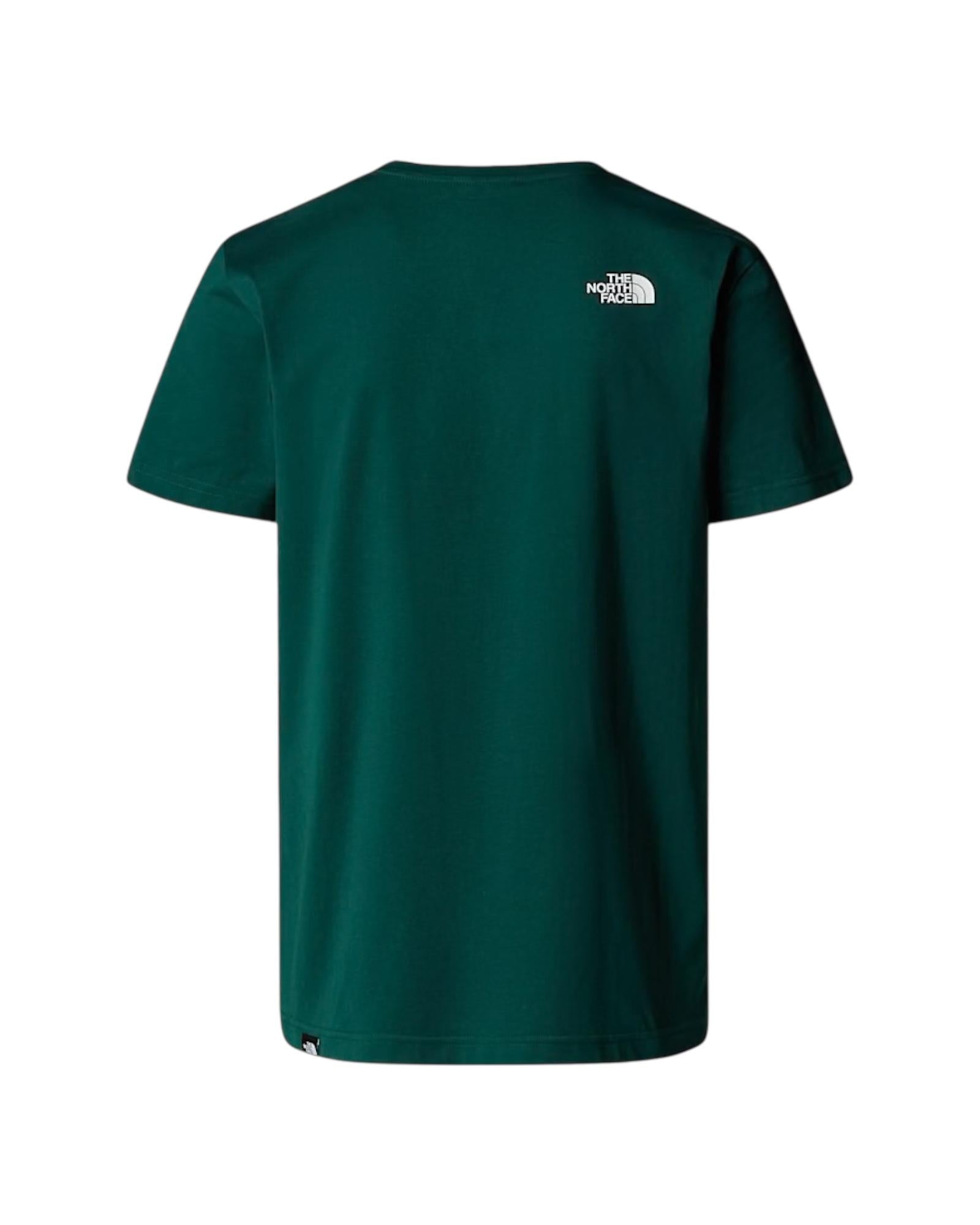 T-shirt Simple Dome Hunter green NF0A87NG HUNTER GREEN THE NORTH FACE 