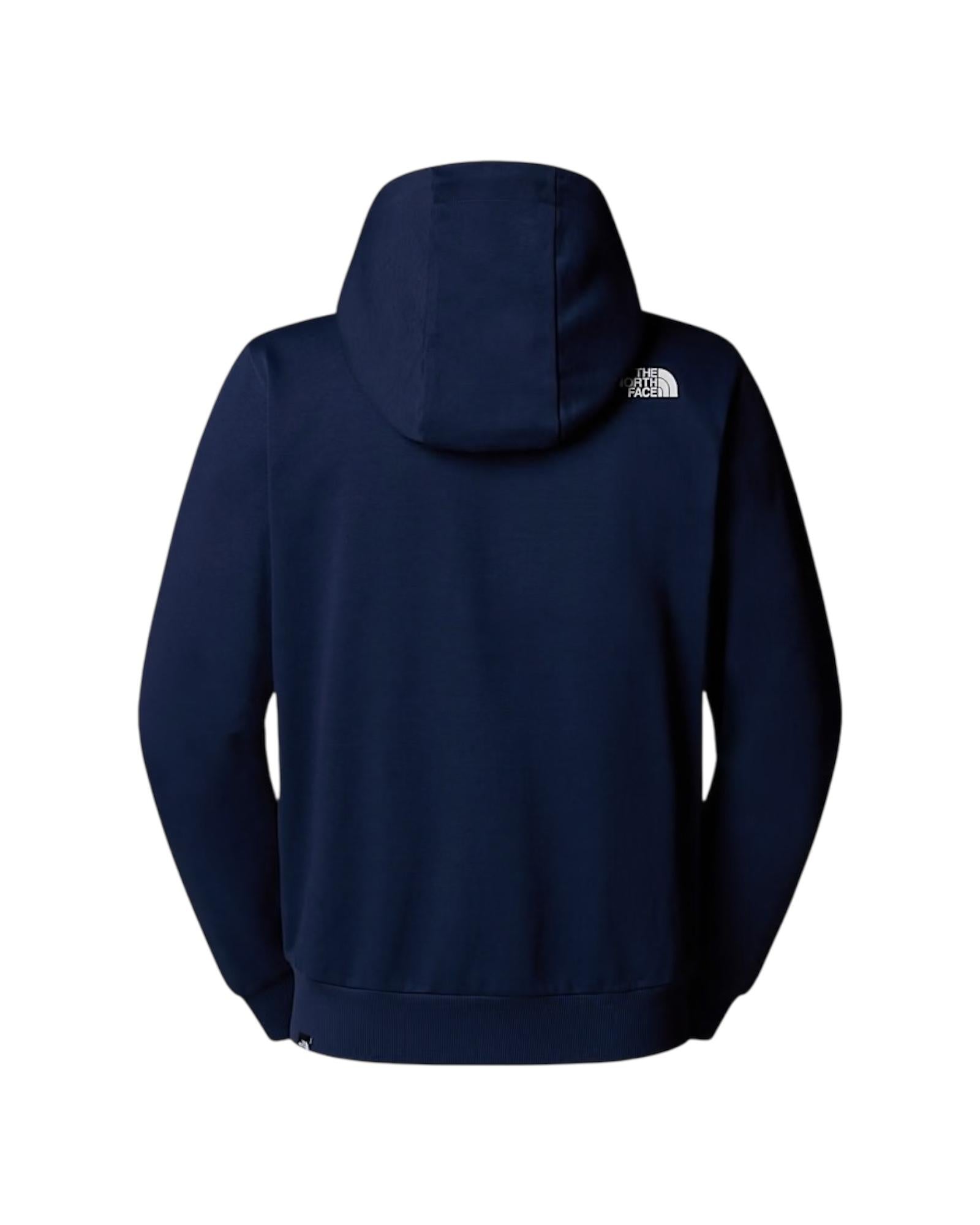 Felpa con cappuccio e cerniera integrale Simple Dome Summit navy NF0A89FD SUMMIT NAVY THE NORTH FACE 