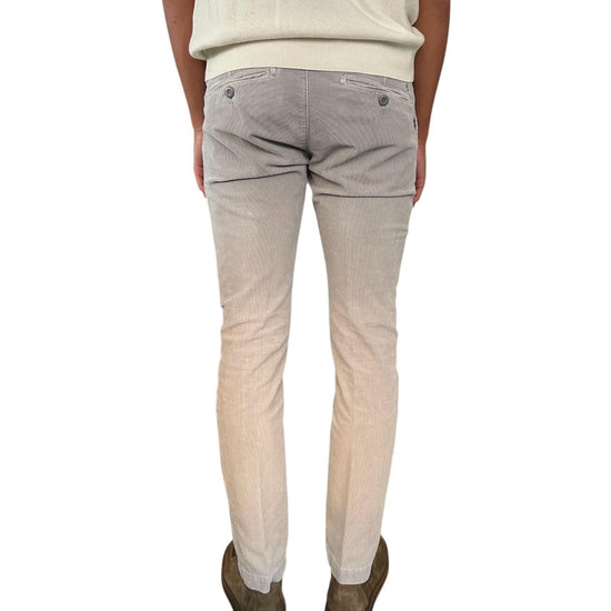 Pantalone Soho velluto mille righe Mid grey 005 SOHO VELVET MID GREY MODFITTERS 