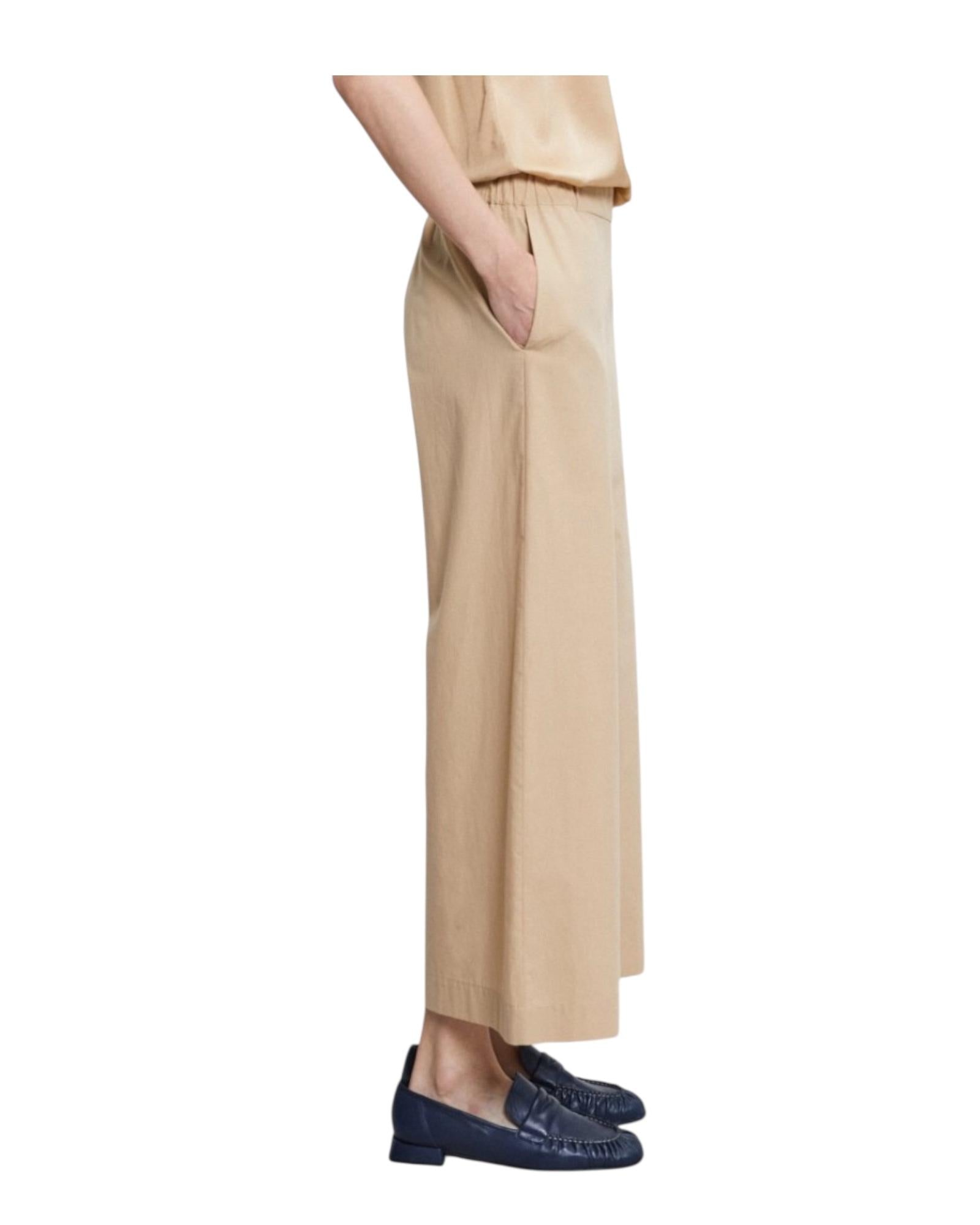 Pantalone culotte sabbia. PCH DP9741 SABBIA OTTOD'AME 