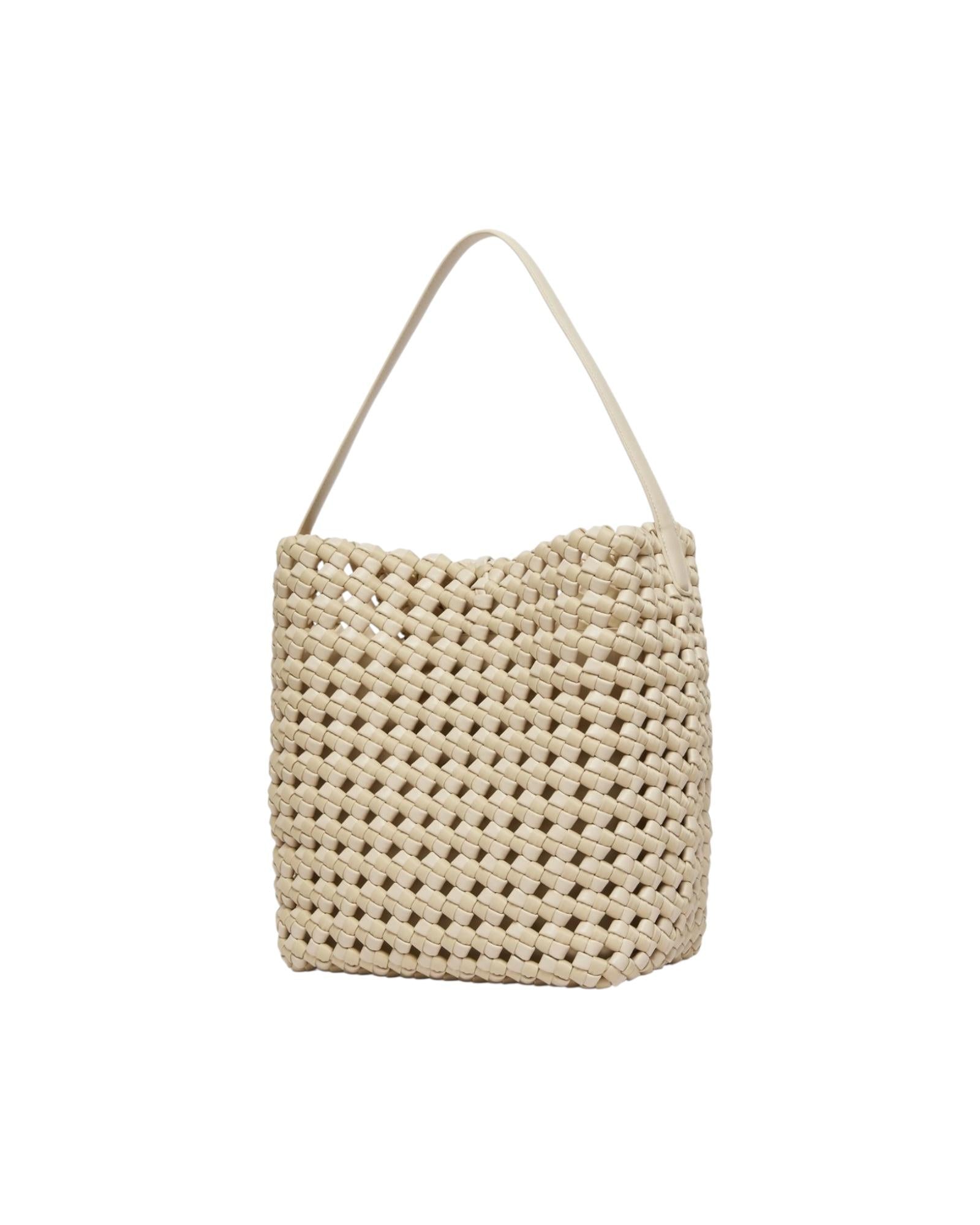 Borsa in tessuto intrecciato Beige BARCA 001 MARELLA 