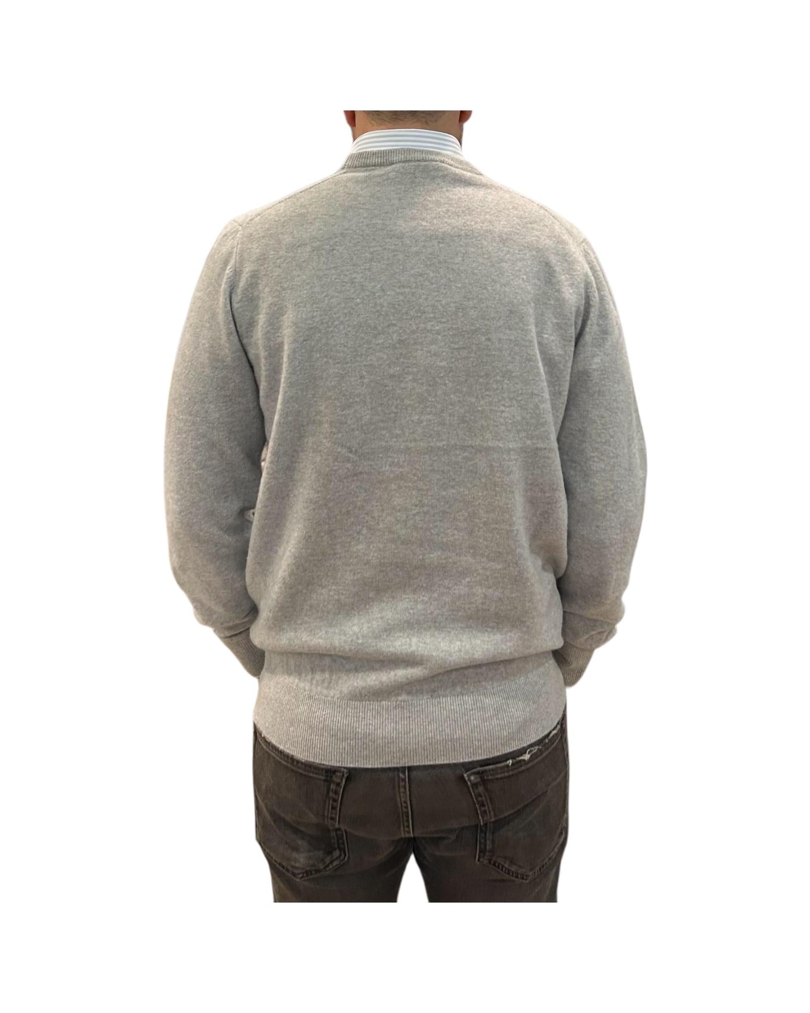 Maglione in cashmere Grigio chiaro 87100 111 CAVALIERI MILANO 