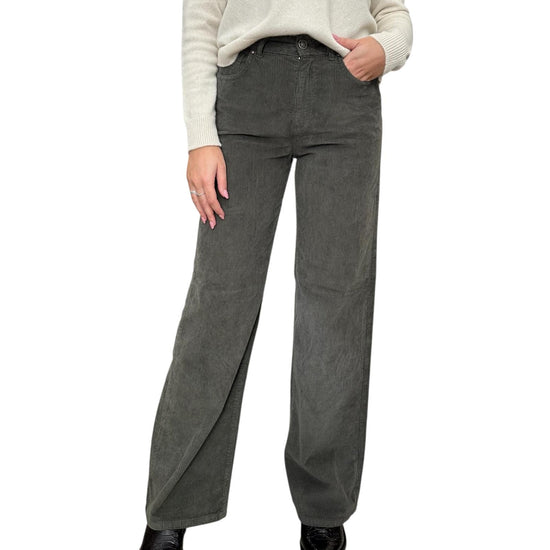 Pantalone Selene Palazzo in velluto Militare SELENE 10 MILITARE God save denim 