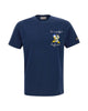 T-shirt in cotone con stampa e ricamo