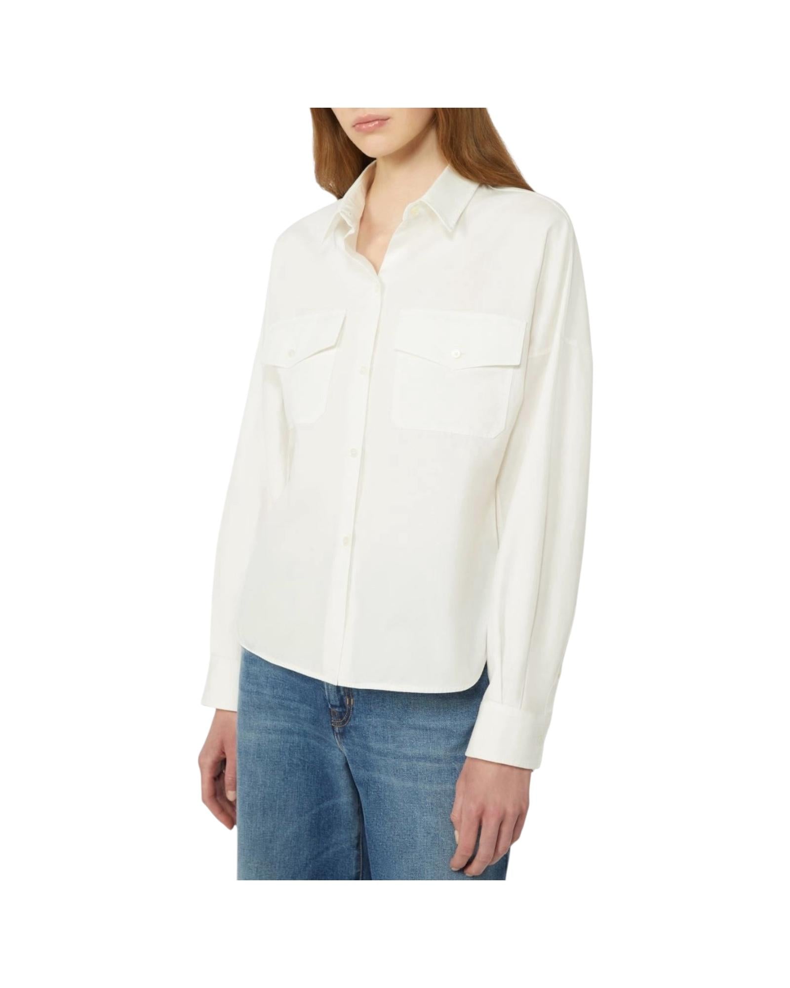 Camicia in oxford di cotone Bianco PESI 001 MAX MARA WEEKEND