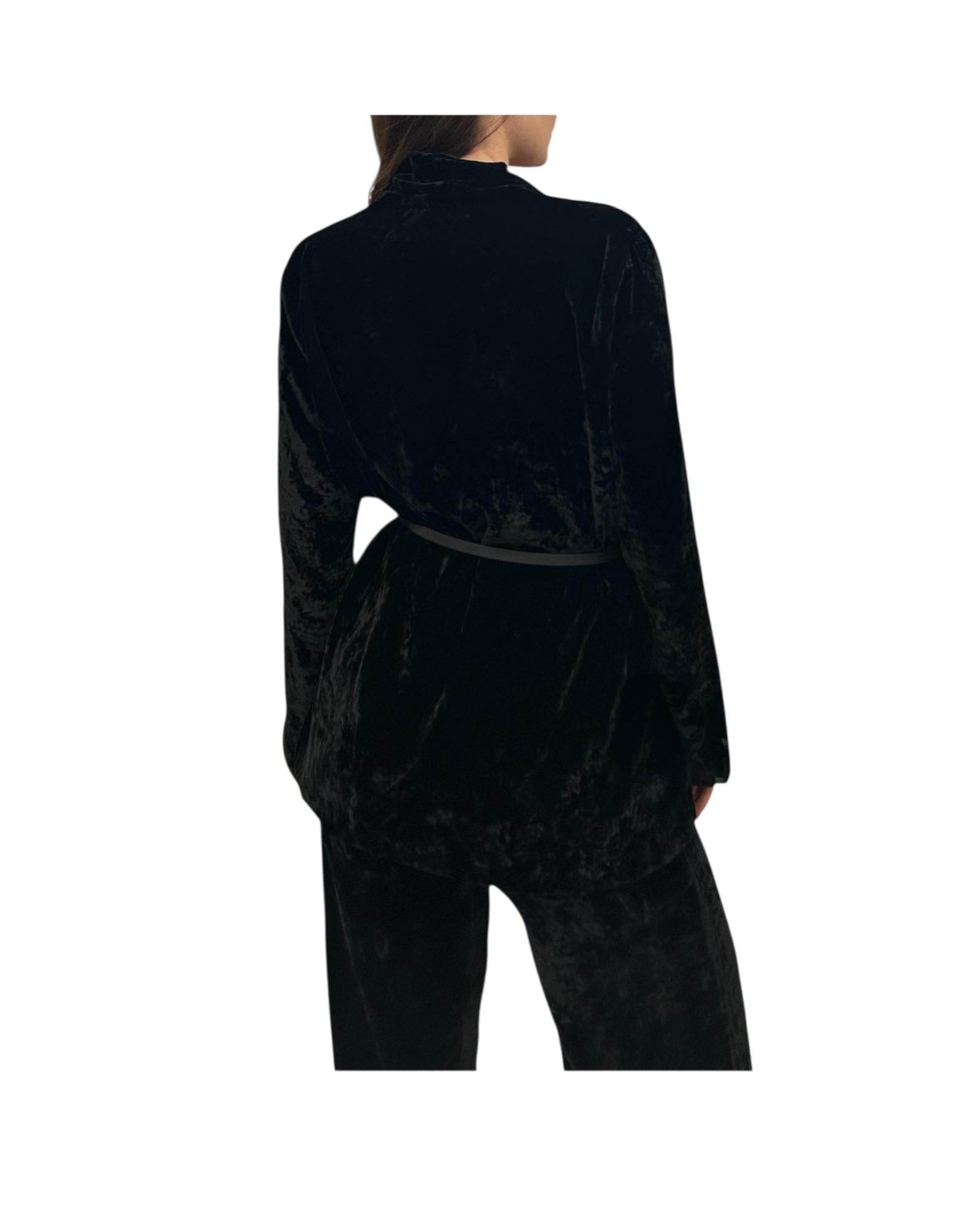 Giacca destrutturata senza bottoni Nero RXE TG6172 NERO OTTOD'AME 