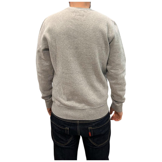 Felpa uomo in cotone Grigio melange GR4007 0012 GREY MELANGE BL'KER 