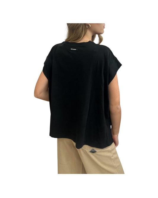 Top in jersey dyed Black RND90308CR230569 C0020 ROY ROGER'S 