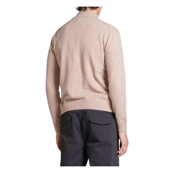 Cardigan Chase in lana Beige CHASE WN8C92 IMPURE 