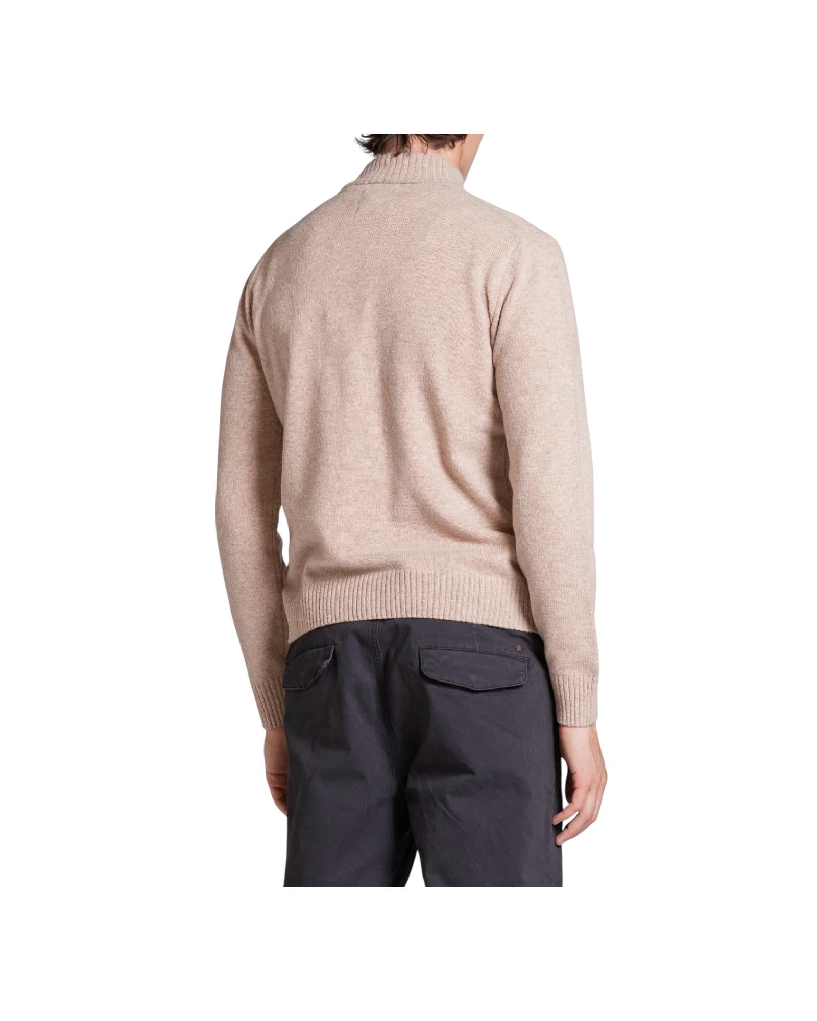 Cardigan Chase in lana Beige CHASE WN8C92 IMPURE 