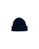 Cappello in cashmere a costine Blu