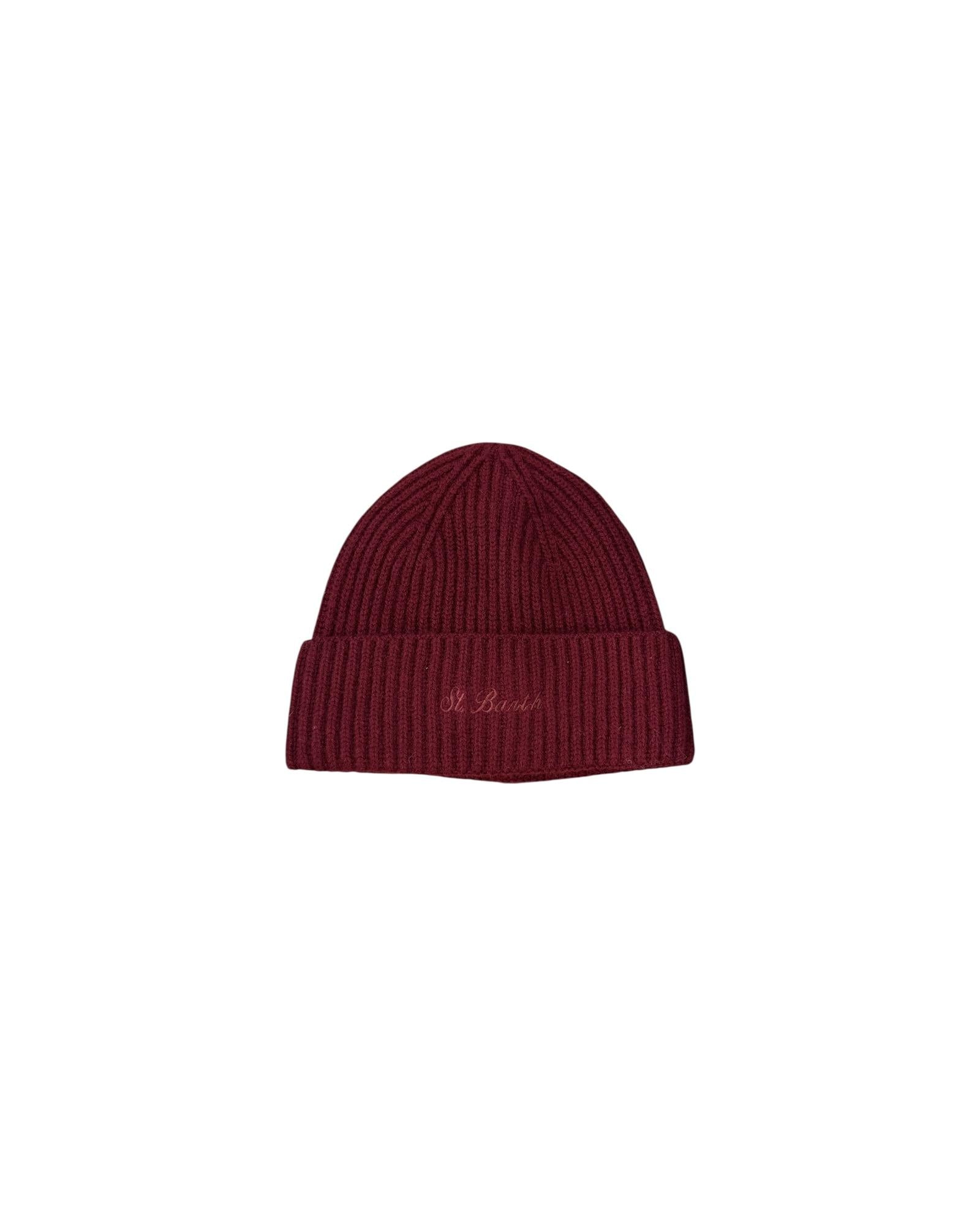 Cappello Moss in lana Bordeaux Donna MOS0004 00043I MC2 SAINT BARTH