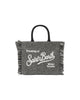 Borsa a mano Vanity Mini Wool in misto lana spinato