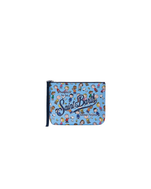 Pochette Aline in scuba con stampa Snoopy and Friends ALIN001 02290L MC2 SAINT BARTH 
