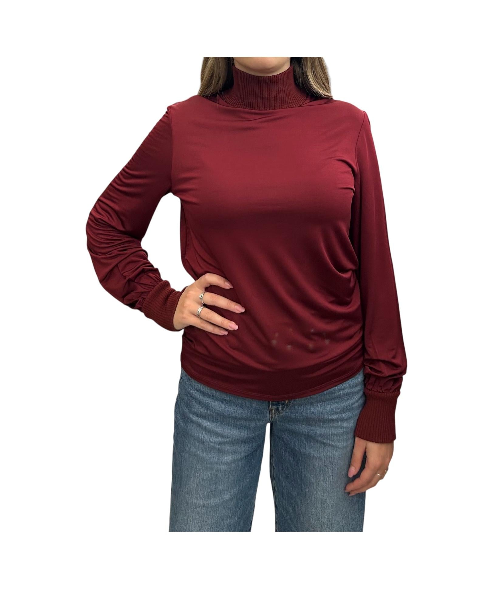 Blusa in viscosa Bordeaux QUASAR 002 MARELLA 
