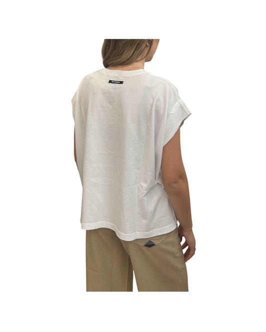 Top in jersey dyed White RND90308CR230569 C0069 ROY ROGER'S 